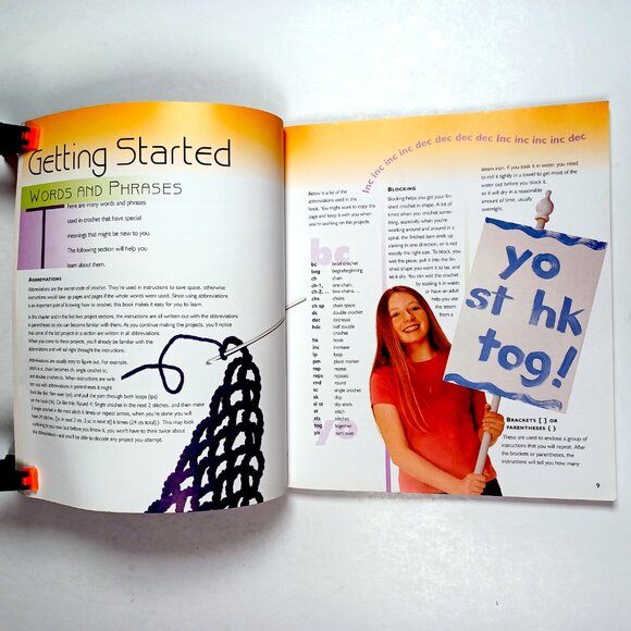 COPY - Crochet Kids Crafts Book Jane Davis 112 Pgs Jewelry Hats Purses Pillows … - Picture 5 of 16